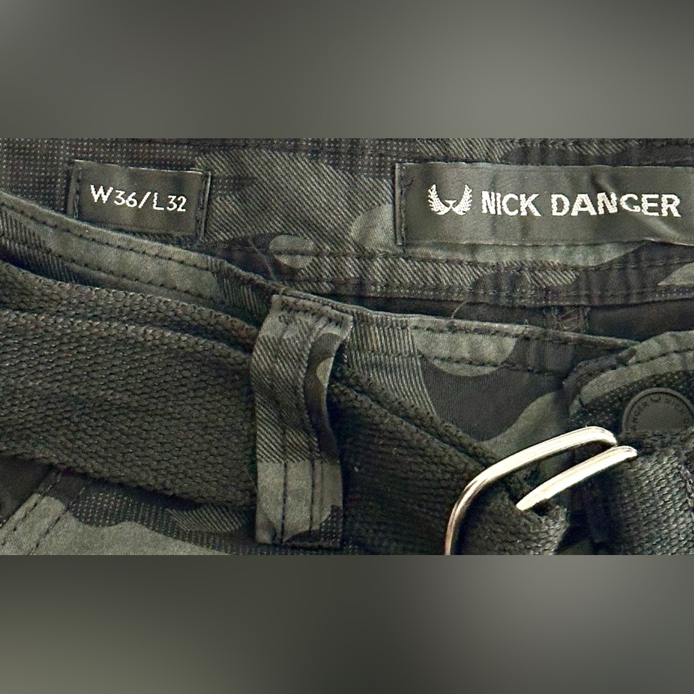 Men’s Nick Danger Black Camo Pants NWT Size: 36x32 - Picture 4 of 5